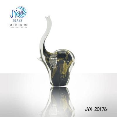 China Hot selling china colorful handmade murano elephant glass figurines for garden decoration or gift for sale