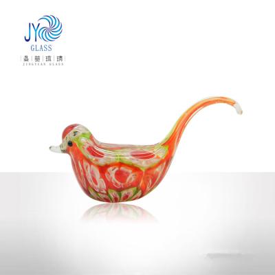 China China hot selling murano handwork glass bird figurines for garden decoration or christmas gift for sale