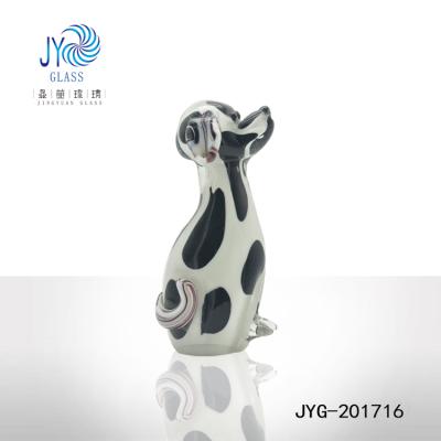 China China creative colorful handmade murano glass dog figurine for decoration or gift for sale