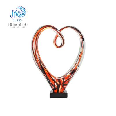 China China customized modern design handblown murano glass sculpture trophy crafts abstract arts home decor for sale