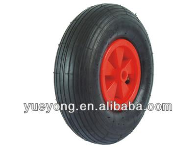 China 13 Inch 13x4.00-6 Pneumatic Rubber Tire With 13x4.00-6 Plastic Rim for sale