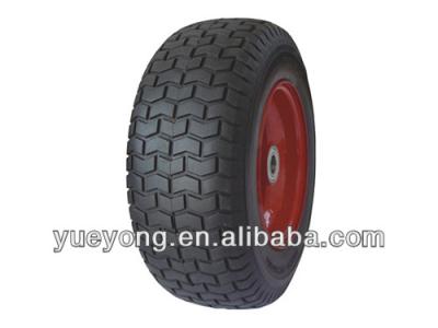 China 16x6.50-8 PU Poly Wheel / Lawn Turf Solid Foam Wheel for sale