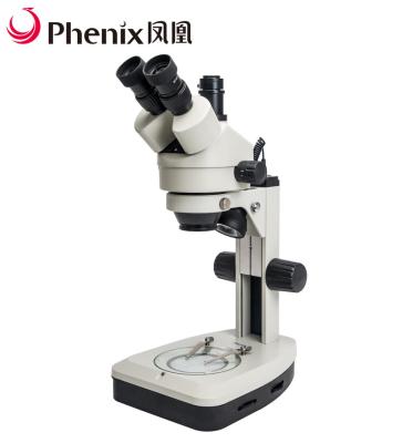 China Eductaional and Industrial Phoenix 7X-45X Trinocular Zoom Microscope Stereo Porcelain for Machinery Electronics, Instrumentation for sale