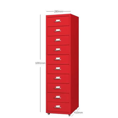 China Steel Filing Cabinet Tianjin Office Furniture 10 Drawer A4 Storage Filing Cabinet for sale