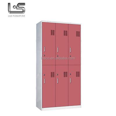 China Metal Furniture Durable Iron Wardrobe Cabinet Hospital Steel Storage Cabinet for sale