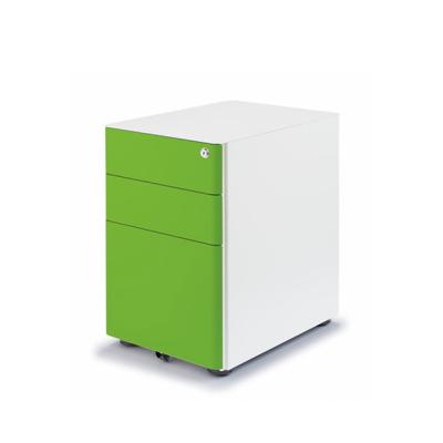 China Durable Excellent Quality 3 Drawers Metal Mobile Filing Cabinet Pedestal for sale