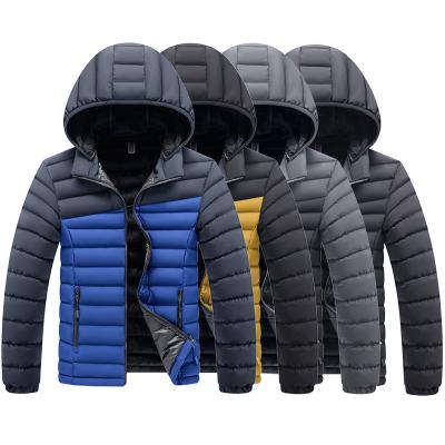 China High Quality Men Windproof Outwear Hooded Custom Warm Thick Outdoor Coat Winter Quilted Padded Stripper Jacket for sale