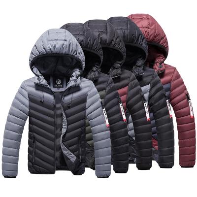 China Men's Windproof Stripper Hood Winter Jacket Custom Wholesale Warm Jackets In Different Color Men's Clothing Windproof Jacket for sale