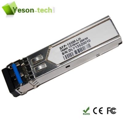 China 155Mbps SFP Optical Transceiver 1310nm 20km for sale