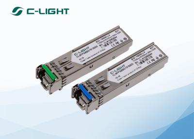 China 1.25g sfp enige wijze 1550/1310 20km sfp van lc ddm compatibele cisco optische zendontvangers Te koop