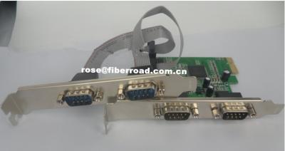 China Multi Serial Port Fiber Nic Card PCI-Express to 4 Serial Port Card for sale