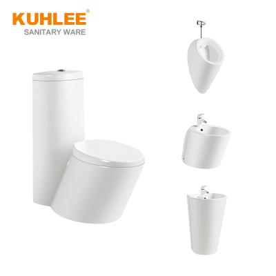 China Traditional Design Luxury Bathroom Suites Sanitary Suite WC Bowl Sets One Piece Toilet Basin Sets for sale