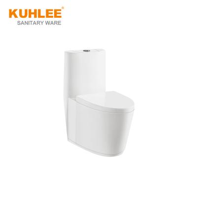 China Wholesale Sanitary Ware Modern Style Double-Flow Bathroom Siphonic One-Piece Toilet for Hotel for sale