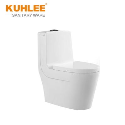 China Double-Flow Toilet High Quality Luxury Oval Style Sanitary Ware Bathroom Lavatory Toilet Bowl For Office Building Hotel for sale