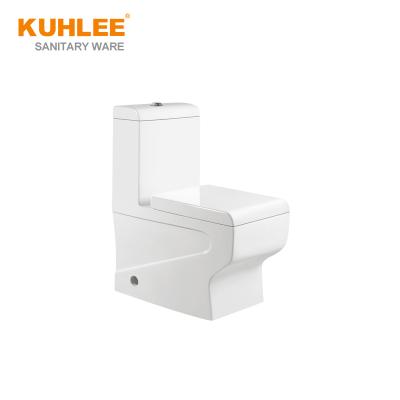 China Chinese High Quality Double-Flow Floor Standing Bathroom Ceramic Siphonic WC One Piece Toilet For Hotel for sale