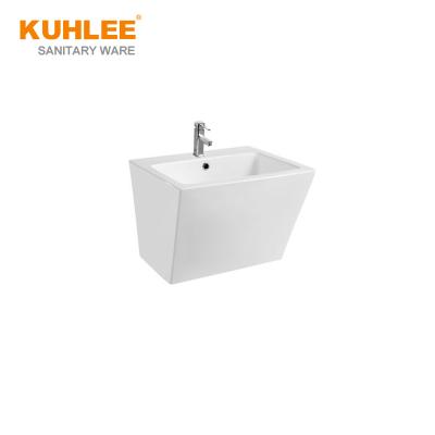 China Wholesale Modern Wall Hung Ceramic Wash Basin Bathroom Sink Wall Mounted Sink Wash Basin for sale