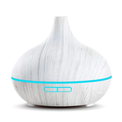 China Home Diffuser 550ml Mini Wooden Ultrasonic Air Humidifiers Portable Wooden Grain 550ml Aromatherapy Aroma Essential Oil Diffuser Household 2021 for sale