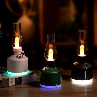 China Warm Portable Mini Essential Oil Diffuser Humidifiers USB Light Car Time Mist Spray Multifunction Oil Humidifiers With Desk Lamp for sale