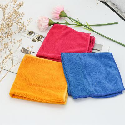 China Hot Sales Logo Cleaning Cloths Microfiber 30x30cm Viable Custom Made Microfiber Towel Quick Dry Microfiber Cleaning Cloths For Car/Kitchen for sale