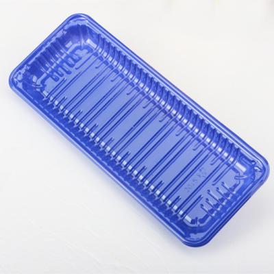 China Disposable Food Grade Packing Plastic Tray Disposable Packaging Blister Tray For Fish for sale