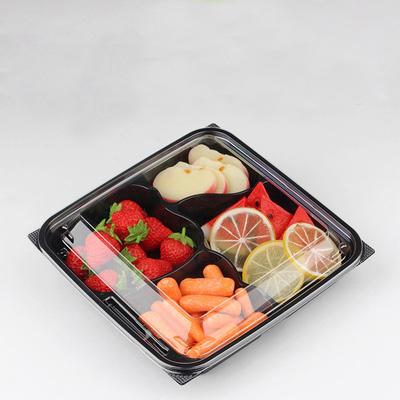 China Plastic Blister Box Disposable Cherry Packaging Boxes Fruit Salads Divider Containers for sale