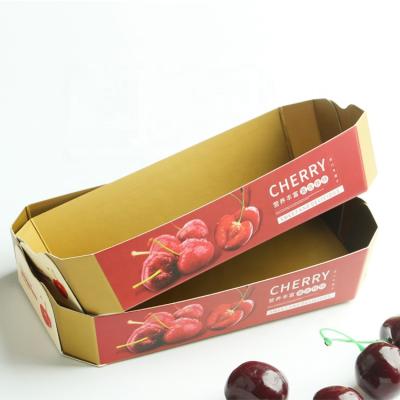 China Disposable Eco-friendly Fruit Container Packaging Tray Paper Box Hot Sell 1000pcs/ctn Custom Disposable 1~15 Days Irregular Chengming ZH for sale