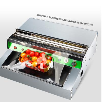 China Eco - Friendly Super Cool High Quality Film Cling Wrapping Machine Stainless Steel For Packing Food for sale