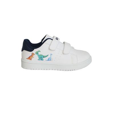 China Wholesale Anti-slippery Boys Kids School Casual Sneakers With Printing Fashionable White Kids Shoes for sale