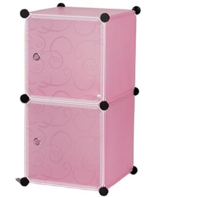 China Factory PP DIY kids cabinet Portable Cheap plastic Cabinet bedroom furniture for sale