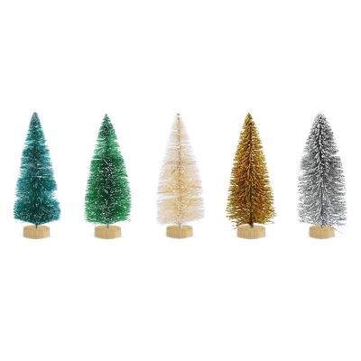 China Christmas Party Christmas Decoration and Show Home Tree Mini Christmas Craft Tree Sisal Party Christmas Decoration 2021 Hot Sale for sale