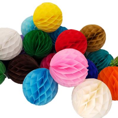 China hot sale 28gsm silk tissue paper 2021 event decoration 8cm birthday wedding decoration essential honeycomb ball for sale