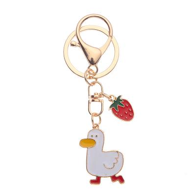 China Direct Alloy Duckling Charm DIY Pendant Fashion Factory Key Chain Fashion Bag Accessories Pendant. for sale