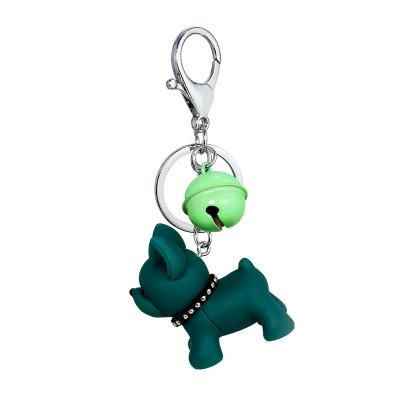 China 2021 Bullfighting Dog Doll Bag Direct Creative Fight Cute Key Chain Female Pendant And Classic Factory Dog Cartoon Key Chain Firewood for sale