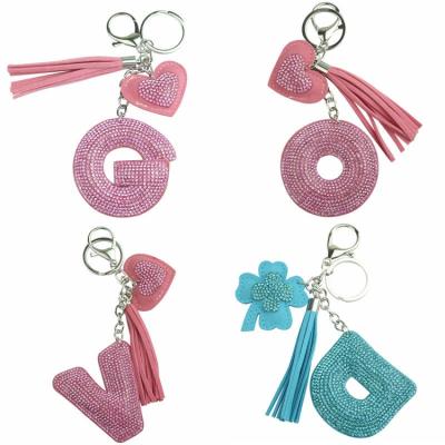 China New Fashion Fashion Backpack Bag Lovely Cute Rhinestone Key Chain Dangling Key Chain for sale