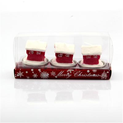 China Home Decoration High Qualit Christmas Candles in Gift Box Santa Snowman Candles Party Wedding Festival Decoration Christmas Candle for sale