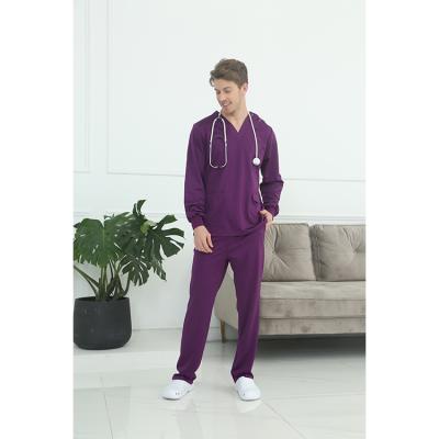 China Stylish Medical Breathable Unisex Hospital Uniform Scrubs Nursing Uniforms Hospital Scrub Tops And Pants Uniform Clothing for sale