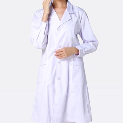 China Factory Direct Hospital Supplies Nursing Doctor Lab Gown High Quality Physician Nurse Lab Coats Uniform White Smock Dress on sale for sale