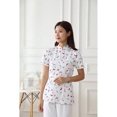 China Hot Sale Breathable Nurse Uniform Tops And Pants Cotton Polyester Women Nurse Hospital Uniform Breathable Shorts Sleeve High Quality for sale