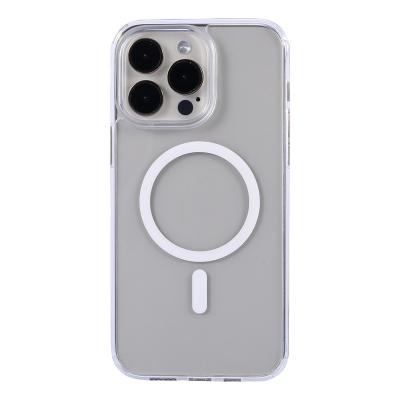 China Luxury Anti-yellowing Shockproof Clear Magnetic PC TPU Phone Case For iPhone 14 Mobile Cover for sale