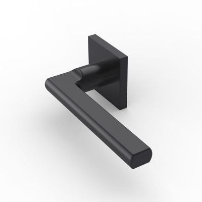 China High Quality Self Cleaning Cast Iron Black Door Handle Stainless Steel Door Handle Lock for sale