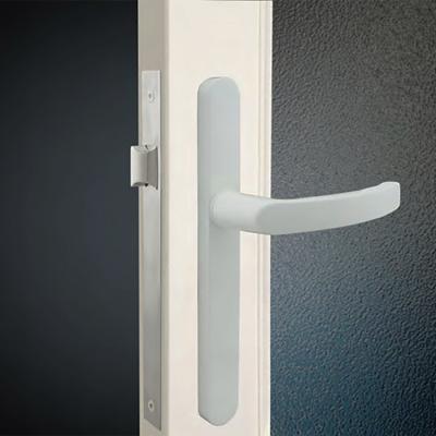 China Public Building Access Aluminum Powder Coated White Upvc Door Handles 240mm With Lock for sale