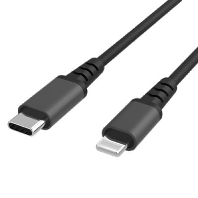 China IOS CL-06 USB Braided Nylon C Palladium MFi Certified C94 Data Cable for sale