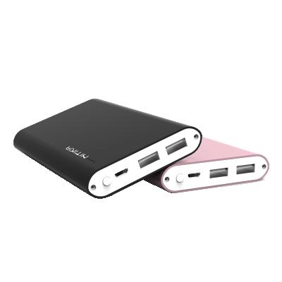 China Fast Charging Support DC219 Polymer 10000mah Aluminum Power Bank With CE RoHs FCC Certificate for sale