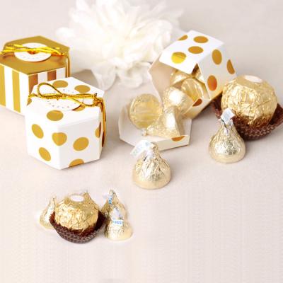 China Recycled Materials Christmas Gift Box Gilding Mini Cute Cartoon Chocolate Packing Box for sale