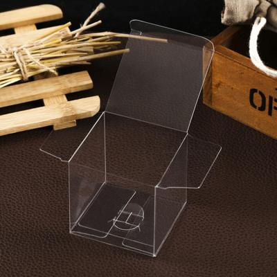 China Biodegradable Wholesale Box Packaging Box Transparent Plastic PVC Stain PET Folding Box Accept Customization for sale