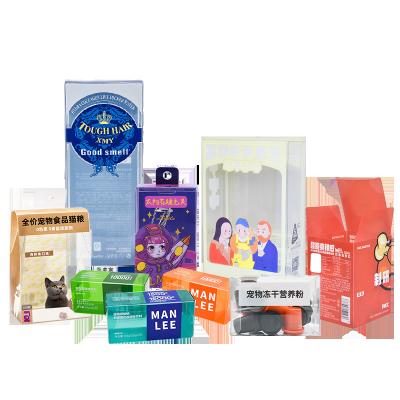 China Gift & craft & Custom Transparent Food PVC PET Material PP Gift Folding Clear Thin Plastic Packaging Box for sale