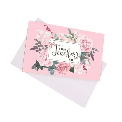 China Custom Logo Teacher's Day Card Size 2022 Teacher's Day Card Send Female Teacher Gift Blessing Message Card for sale