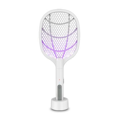 China Multifunctional Morden Home Appliances Indoor Handheld Mosquito Swatter With Base for sale