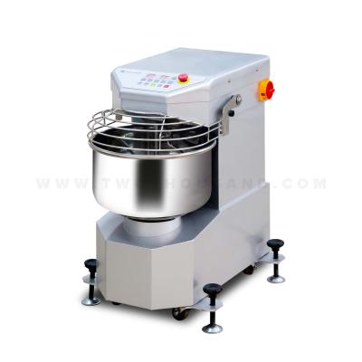 China Snack Factory Best Price 45L Digital Control Spiral Dough Mixer With Safety Guard HX40 for sale