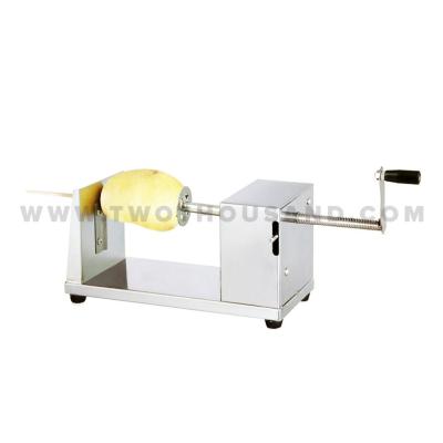 China 2017 Reasonable Manual Handle Mechanism Vend Snack Tornado Potato Cutter Machine for sale